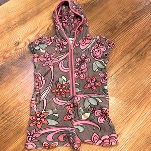 Juicy Couture Girls Terry Cloth Shorts Hooded Jumper- SO CUTE!